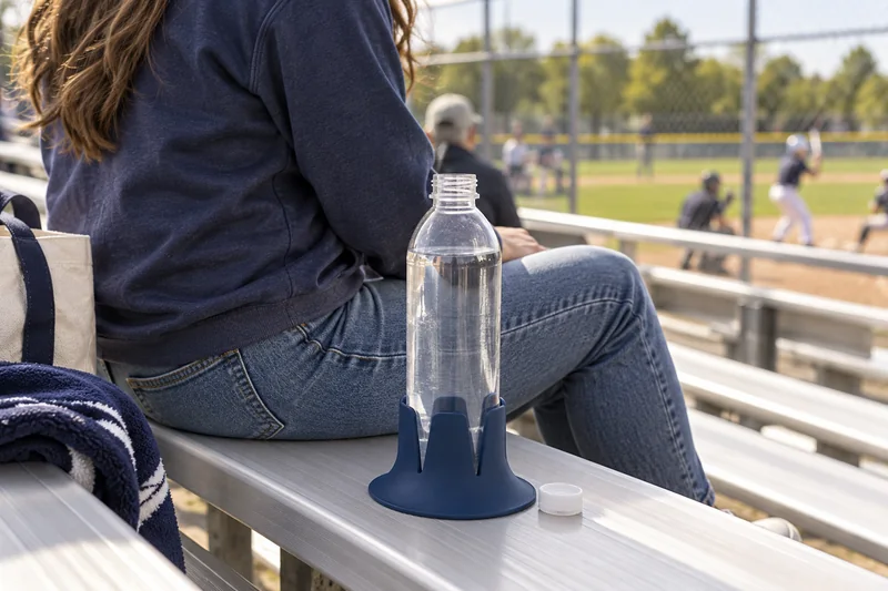 Your spot in the stands. AI lifestyle illustration.